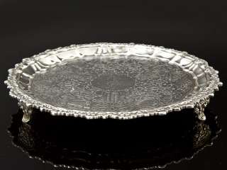 George IV 1824 Sterling Silver Tray Dish London  