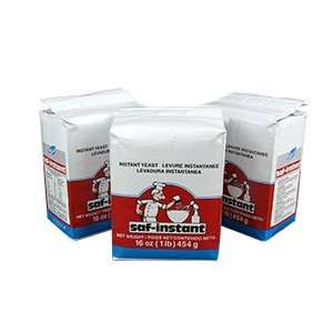 Lesaffre SAF Instant Red Dry Yeast 1 lb. Vacuum Pack  