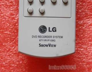 NEW LG DVD RECORDER SYSTEM 6711R1P109G ShowView Remote Control  