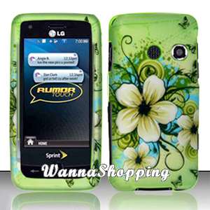 Hard Snap Cover Case LG RUMOR TOUCH LN510 Hawaii Flower  