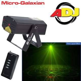 AMERICAN DJ MICRO GALAXIAN RED AND GREEN MINIATURE LASER WITH WIRELESS 