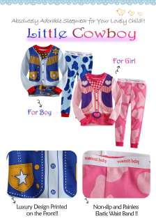   Baby & Toddler Boy Girl Sleepwear Pajama Set  Little Cowboy   