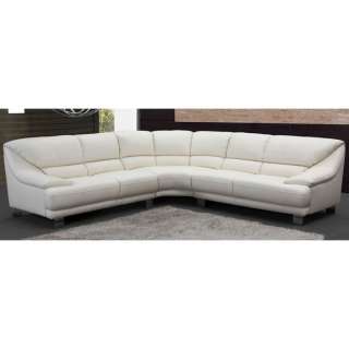   Verona Transitional New White Leather Living Room Furniture  