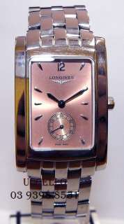 Longines DolceVita Mens Quartz steel Salmon dial watch L5.655.4 