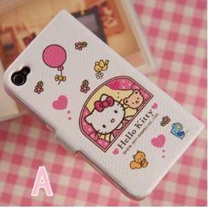   Case w/ Hello Kitty Print (iPhone 4 or 4s)   Lt Pink Cell Phones