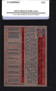 1957 Topps Baseball #252 Carl Erskine (Dodgers) STX 6 EX/MT  