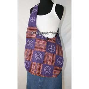  Peace Cotton Hobo Bag 