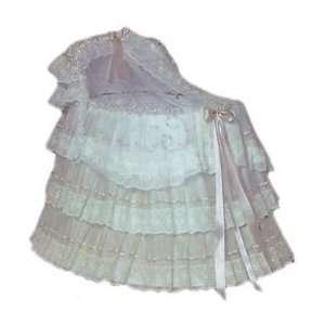  Ribbons and Lace Bassinet Liner/Skirt and Hood/Valance 