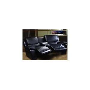  Lucerne Collection   2 Motorized Black Leather Chairs with 