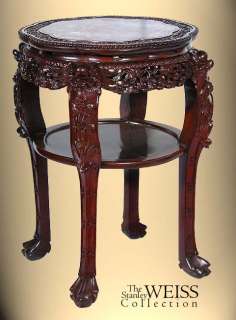 SWC Large Chinese Table w/ Marble Top, turn of the Cen.  