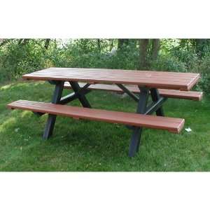   Park Products 6 Feet All Plastic Table  Cedar