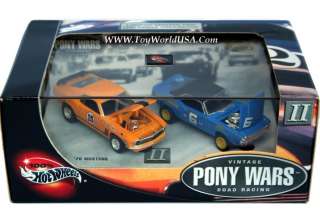 100% 2 Car Set Pony Wars II Vintage Road Racing