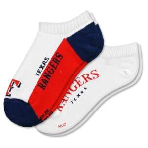  MLB Texas Rangers Mens No Show Socks (2 Pack)