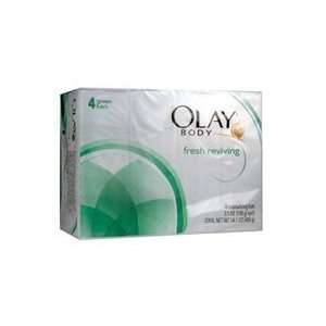  Olay Body Moisturizing Green Soap Bars, Fresh Reviving, 4 