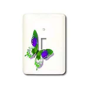  Patricia Sanders Creations   Green and Purple Butterfly 