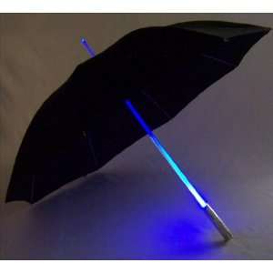  LED Umbrella Black with Flashlight in Handle Everything 