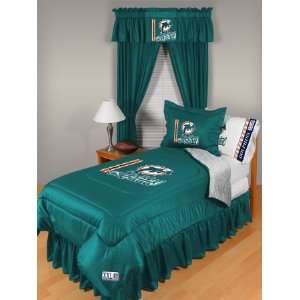   Dolphins NFL Locker Room Twin Bedskirt/Bedroom