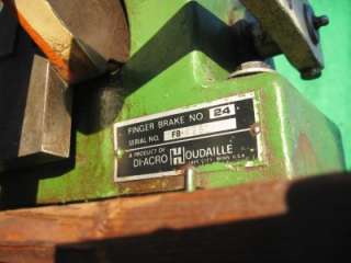   FB 4261 FINGER BRAKE SHEET METAL FORMING BOX PAN BENDING BENDER  