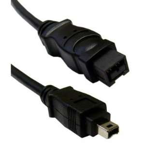  Cable Wholesale IEEE 1394, 9P / 4P, Firewire Cable, Black 
