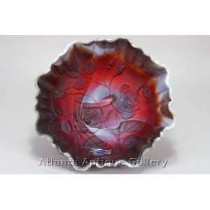 Imperial Red Slag Glass Bowl 