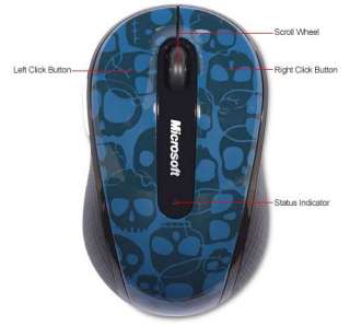 Microsoft 4000 D5D 00066 Mobile Mouse   Wireless, Crania  