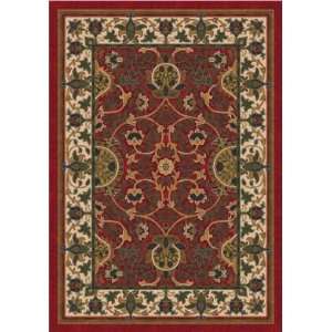   Sumero Indian Red Traditional 7.7 SQUARE Area Rug