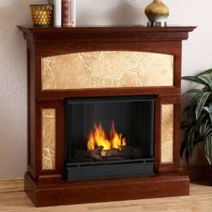  Stonewood Indoor Ventless Fireplace   Mahogany