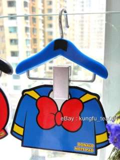 Disney Donald Duck Die Cut Memo + Mini Clothes Hanger  