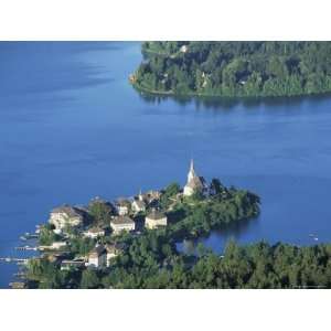  Maria Worth from Pyramidenkogel, Lake Worther, Carinthia 