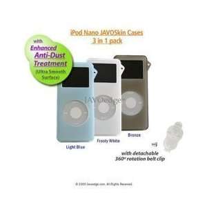 iPod Nano Skin Case (3 in 1 Color Pack) with Detachable Belt Clip 