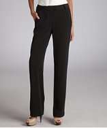 ADAM black crepe tux stripe straight leg pants style# 319274101