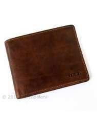 CONTO   Mens Slim Italian Leather Wallet