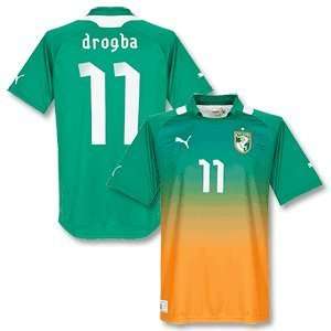  12 13 Ivory Coast Away Jersey + Drogba 11 Sports 