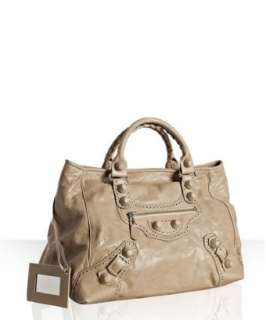 Balenciaga beige lambskin Giant Covered Mid Day bag   up to 