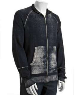 Buffalo Jeans midnight blue Ikan zip front sweater   up to 