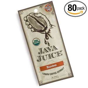 Java Juice Liquid Coffee Extract, Hazelnut, 0.5 Ounce Poly Lined Bags 