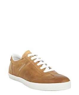 Moncler brown leather Biarritz sneakers