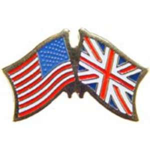  American & Great Brittan Flags Pin 1 Arts, Crafts 