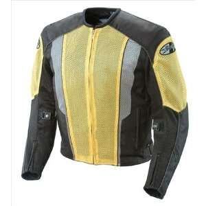  Joe Rocket Phoenix 5.0 Mesh Jacket Yellow/Black Size 
