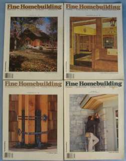   Fine Homebuilding Magazine Lot Stickley 1985 to 1990 Craftsman Studio