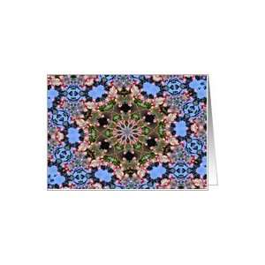  Blossoms Kaleidoscope Flower Photo Blank Note Card Card 