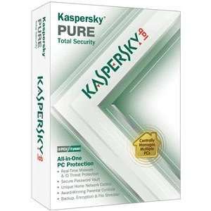 Kaspersky Pure 3user Real Time Protection Intelligent Scanning Unique 