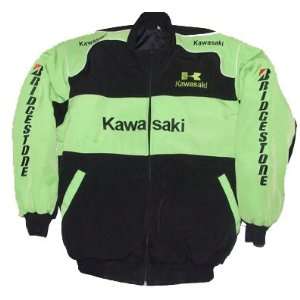 Kawasaki Racing Jacket Black and Green 