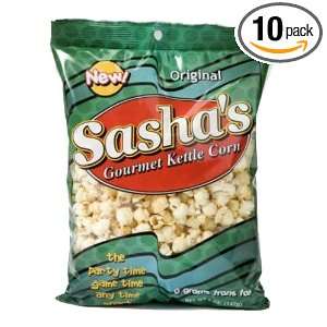 Sashas Original Kettle Corn (5 oz bag, 10 count)  Grocery 