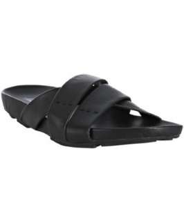 Kenneth Cole New York black leather High Wave sandals   up 