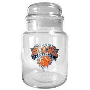   York Knicks NBA 31oz Glass Candy Jar   Primary Logo