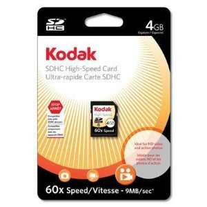  Kodak SDHC 4 GB Class 2 Flash Memory Card KSD4GBFSBNAHD 