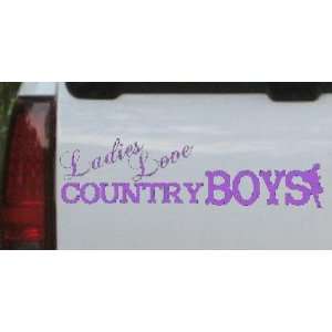 Ladies Love Country Boys Country Car Window Wall Laptop Decal Sticker 