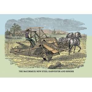   New Steel Harvester and Binder 24X36 Giclee Paper