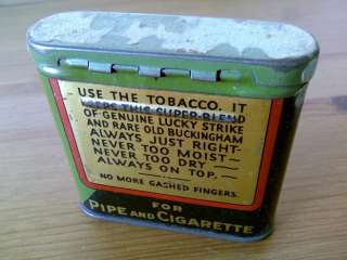 Old Buckingham Half & Half Pocket Tobacco Tin  